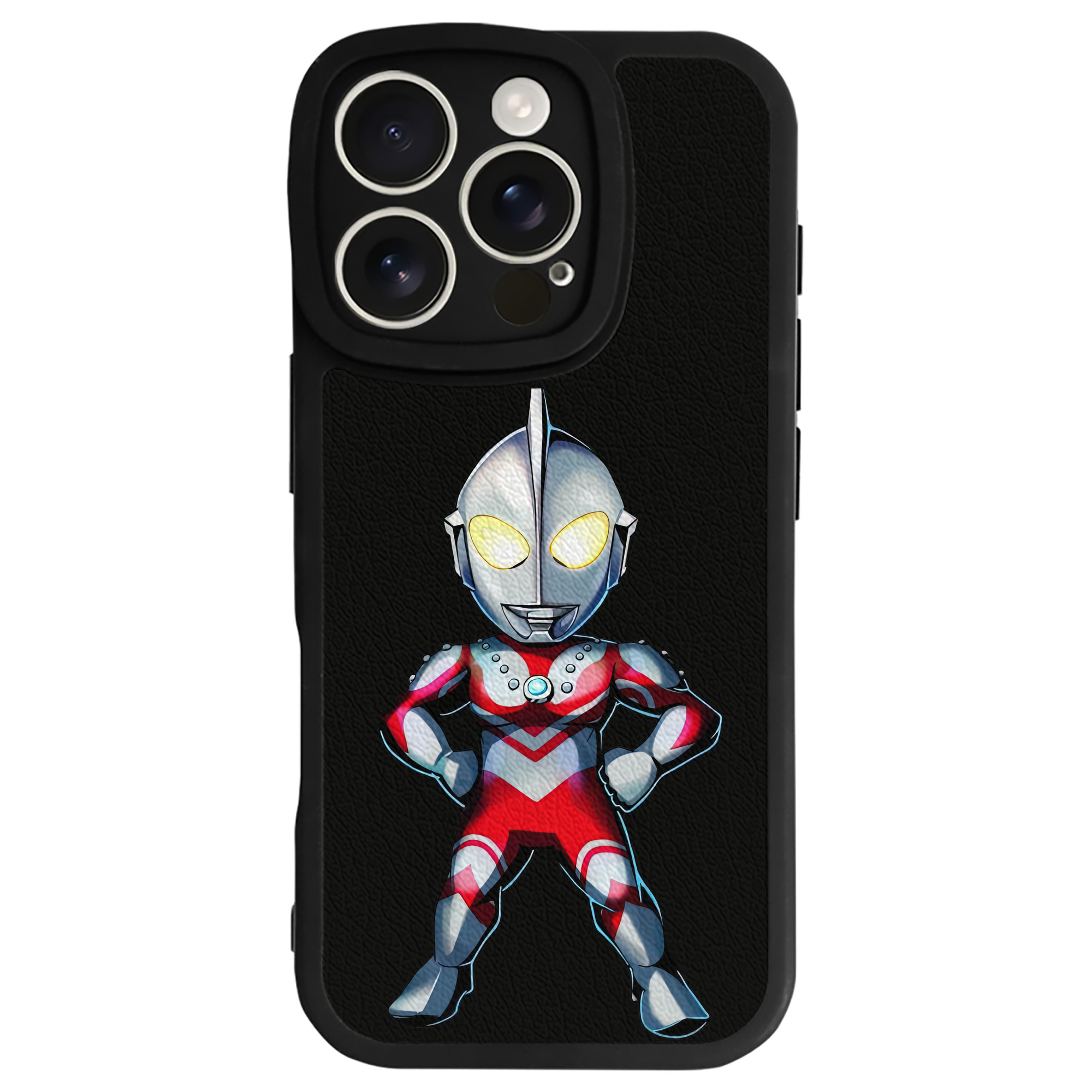 （画像用） ウルトラマン Ultraman 【iPhone 16シリーズ対応】シリコンスマホケース（レザー調） 材質：シリコン